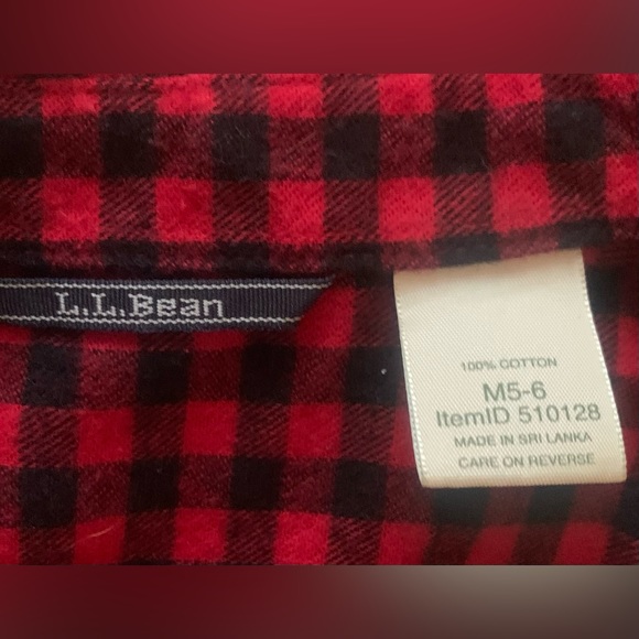 L.L. Bean Boys Buffalo Plaid Shirt - Picture 6 of 7